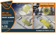 1/72 OV-1B Mohawk Pilot School paint mask for Clear Prop