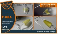 1/72 F-86A double-sided painting mask for Clear Prop