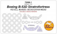 1/72 Boeing B-52D Stratrofortress masks