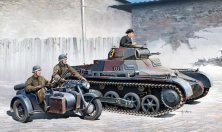 1/35 WWII German Pz.Kpfw.I Ausf.B & Motorcycle