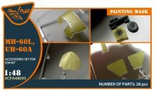 1/48 UH-60, MH-60L painting mask for ICM