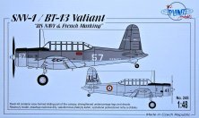 1/48 SNV-1/BT-13 Valiant. Decals for USA and France; WWII