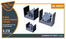 1/72 F-86A undercarriage covers for Clear Prop