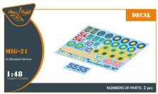 1/48 Decal MiG-21 in Ukrainian Service