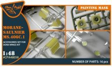 1/48 MS.406C.1 painting mask for Dora Wings.
