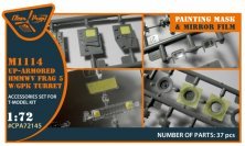 1/72 M1114 Up-armored HMMWV Frag 5 W/GPK paint mask