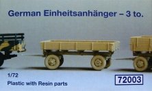1/72 German Einheitsanhnger 3t (plastic&resin)