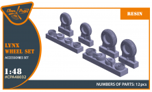 1/48 Westland Lynx Mk.88A / HMA.8 / Mk.90B wheel set for Airfix