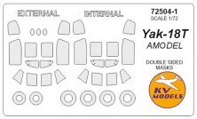 1/72 Yakovlev Yak-18T Double-sided and wheels masks