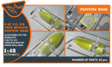 1/48 North-American F-82F/G, E/H Twin Mustang painting mask