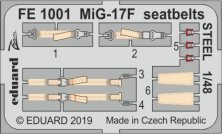 1/48 MiG-17F seatbelts STEEL