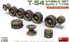 1/35 Soviet T-54 early type wheels set