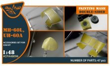 1/48 UH-60A, MH-60L double-sided mask for ICM