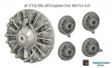 1/72 B-17G/Mk.III Engine Set for Revell
