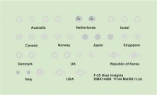 1/144 Decals F-35 Users insignia