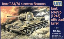 Unimodel T-34/76 Mod�le 1943 Tourelle Coul�e 1/72