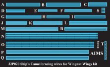 1/32 Sopwith 2F.1 Camel Ships Camel bracing wires for Wingnut