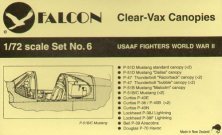 Falcon 1/72 USAF Fighters WWII - Verrières vacuformées Falcon 1/72 USAF Fighters WWII - Verrières vacuformées