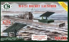 1/72 M-8-24 Rocket Launcher with assembled missiles