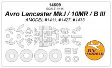 1/144 Avro Lancaster + wheels masks