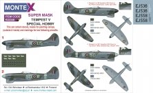 1/32 Hawker Tempest Mk.V canopy mask, insignia masks, decals