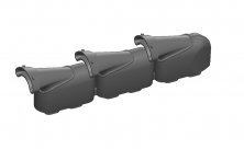 1/72 Hurricane Mk.II Exhausts fishtail type for Arma Hobby