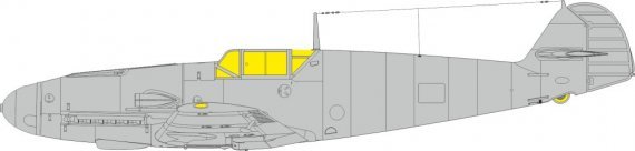 Mask 1/72 Bf 109F Weekend for Eduard