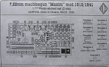1/72 7,62mm Machine Gun MAXIM mod.1910/1941