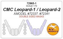 1/72 Cmc Leopard-1 / Leopard-2 Double-sided and wheels masks