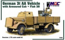 1/72 Armoured cab 3t Aa vehicle with Flak 38