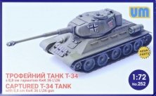 1/72 T-34 tank with 8.8cm KwK 36 L/36 gun