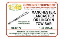 1/48 Avro Lancaster tow bar for Hong Kong Models and Tamiya