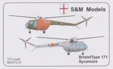 1/72 Bristol Sycamore type 171 decals Belgium and Germany