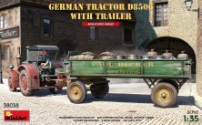 1/35 German Tractor D8506 with Trailer