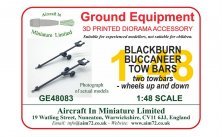 1/48 Buccaneer tow bars wheels up and down
