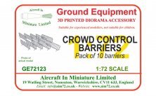 1/72 Crowd Control Barriers