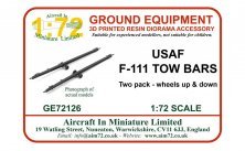 1/72 General-Dynamics F-111A/F-111C tow bars double pack