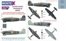 1/24 Typhoon Mk.Ib Car Door canopy & insignia masks & decals
