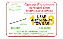 1/48 Lockheed SR-71 Blackbird tow bar, used with a MB-4 tractor