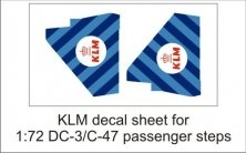 1/72 KLM decal sheet DC-3 pax steps