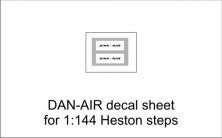 1/144 Dan-Air decal sheet for 1:144 Heston steps.