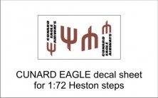 1/72 Cunard Eagle) decal sheet for 1:72 Heston steps.