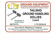 AIM Tailskid Ground Handling Dollies 1/72 (2-Pack)