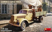 Miniart 1/35 Camion Cargo Allemand 3t MG 151/20 Drilling