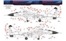1/48 Decal MiG-29 Russian Data