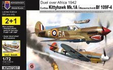 1/72 Kittyhawk Mk.IA & Bf 109F-4 includes book