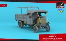 1/72 Dennis 3t Lorry, British WWI lorry with flatbed cargo body