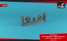 1/144 Consolidate B-24 Liberator / PB4Y Privateer wheels