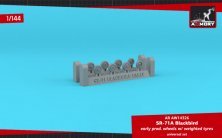 1/144 Lockheed SR-71A Blackbird early type weighted wheels