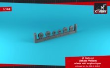 1/144 Vickers Valiant Mk.1 wheels with weighted tires
